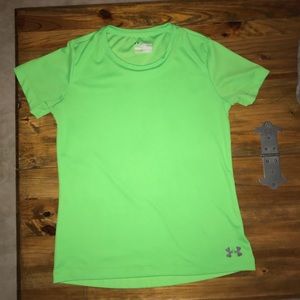 ‼️Under Armour Lime Green DriFit SS Top Size Small